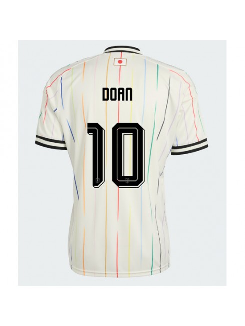 Japan Ritsu Doan #10 Replika Borta Kläder VM 2026 Kortärmad Japan Ritsu Doan #10 Replika Borta Kläder VM 2026 Kortärmad